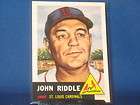 John Riddle 1991 Topps Archives 1953 #274 St Louis Card