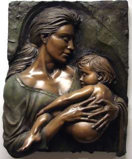 Bill Mack Devotion Mother & Child no frame Hand Signed Bronze Art 