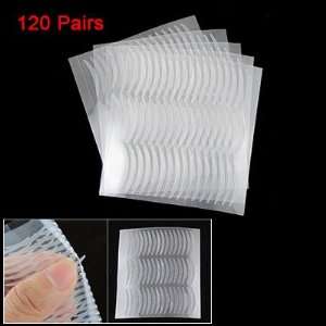   Beauty Tool Clear White Double Eyelid Tapes 120 Pairs Beauty