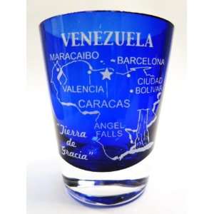  Venezuela Cobalt Blue Shot Glass: Kitchen & Dining