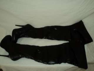 DIBA Bronx Will Oh Over The Knee Thigh High Black Boots 6 $99  