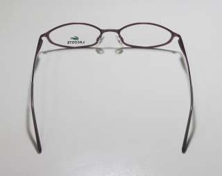 NEW LACOSTE 12203 49 17 135 FAST ORDER PROCESSING PLUM EYEGLASS 