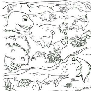  Dinosaur Coloring Play Mat: Toys & Games