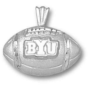 Brigham Young Cougars New BYU Football Pendant (Silver):  
