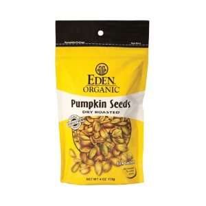  Organic Pumpkin Seeds, Dry Roasted and Salted   4 oz. bag 
