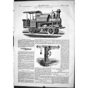 Engineering 1886 Pole Road Locomotive Train Denison Testing Machine