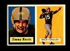 1957 TOPPS FOOTBALL 135 JIMMY HARRIS RC EAGLES EX  