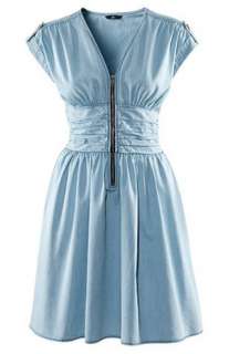 NWT sleeveless Dignified elegance dress denim dress Coat  
