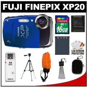 Fuji FinePix XP20 Shock & Waterproof 14.2 MP Digital Camera (Blue 