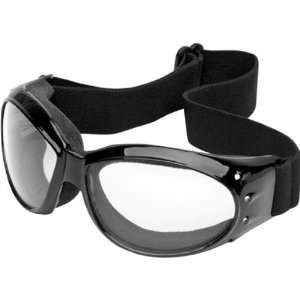River Road Eliminator Adult Touring Motorcycle Goggles Eyewear   Clear 