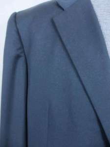 Hickey Freeman Wool & Cashmere Navy Blue Sport Coat Blazer 46L  
