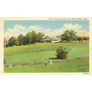 1940s Vintage Postcard Mount Vernon Country Club   Mount Vernon Ohio
