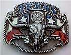 BRAND NEW TEXAS STATE COWBOY FLAG RODEO BELT BUCKLE