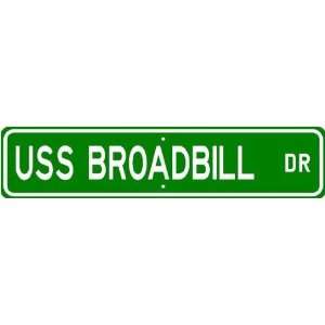  USS BROADBILL MSF 58 Street Sign   Navy Ship Gift Sailo 