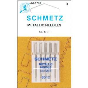  Metallic Machine Needles Size 12/80 5/Pkg