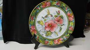 Royal Doulton Franklin Mint The Imperial Hummingbird plate signed on 