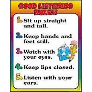  CHART GOOD LISTENING RULES Toys & Games