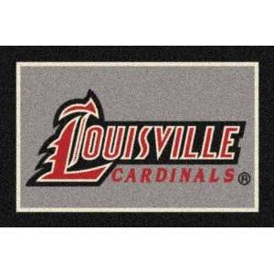  Louisville Cardinals 5 x 8 Team Door Mat: Sports 