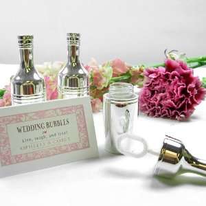  Champagne Bottle Wedding Bubbles Place Card Holders (3 