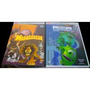 Monsters Inc and Madagascar 2 Pack DVD Set