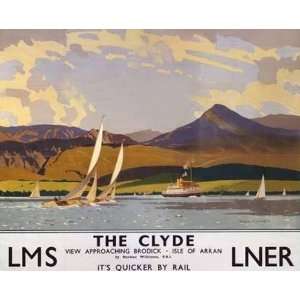  Norman Wilkinson   The Clyde, Lms/lner 1923   1947. Giclee 