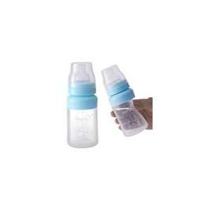  Momo Baby 9oz 1 Pack Wide Neck Silicone Baby Bottle   Blue 