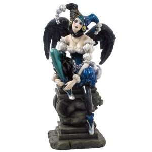  Female Dark Angel Jester Sculpture