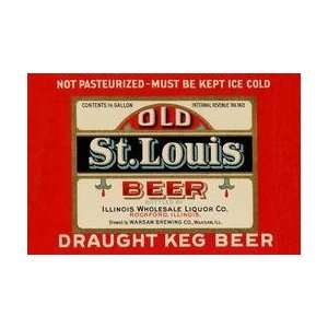  Old St Louis Beer 28x42 Giclee on Canvas