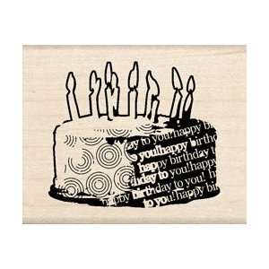   Rubber Stamp LL   Birthday Cake by Inkadinkado Arts, Crafts & Sewing