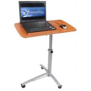 Wood Mobile Laptop Desk with Wheels: Office Products