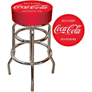 Coca Cola Metal Bar Stool Furniture Vintage Coke Stools 844296046577 