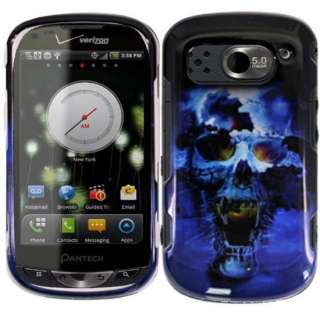 Blue Skull Skin for Verizon Pantech Breakout 4G 8995 Phone Cover Case 