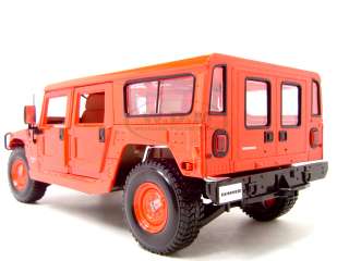 HUMMER H1 RED 1:18 SCALE DIECAST MODEL  