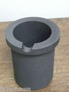 GRAPHITE CRUCIBLE FOR MELTING GOLD SILVER 2Kg CAPACITY  