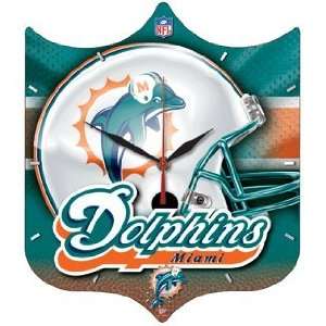  Miami Dolphins High Definition Wall Clock: Home & Kitchen