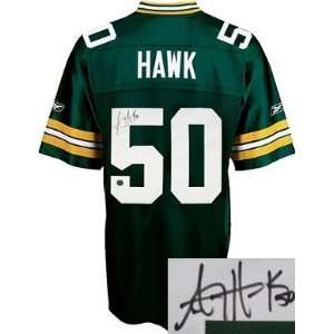 com AJ Hawk Green Bay Packers Autographed/Hand Signed Authentic Style 
