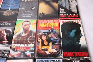 HUGE MIX LOT OF ACTION AND FAMILY VHS MOVIES  