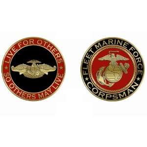   Fleet Marine Force Corpsman Military Challenge Coin