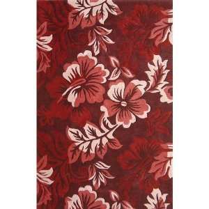 HRI Beverly Red Contemporary Rug   10278 x 11 