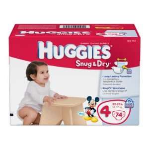  Huggies Snug & Dry Diapers, Size 4   74 ct: Baby