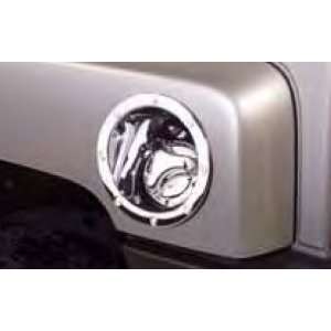   Chrome Fuel Door Cover   Silver, for the 2006 Hummer H3 Automotive
