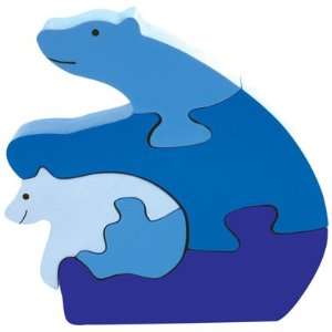  Puzzle Me Up   Polar Bear and Cub Toys & Games