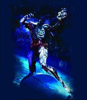 Marvel Zombies Silver Surfer T Shirt Navy  