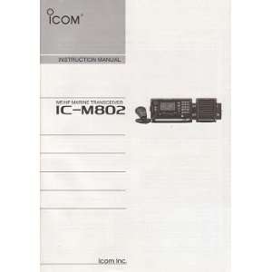  Icom M802 MF/HF Marine Transceiver Instruction Manual GPS 