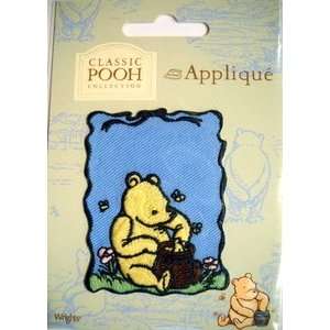  Winnie the Pooh with Honey Pot Iron On Applique: Arts 