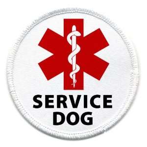  Medical Alert SERVICE DOG Symbol 4 inch Sew on Patch 