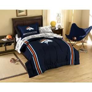  Denver Broncos NFL Bed in a Bag (Twin): Sports & Outdoors