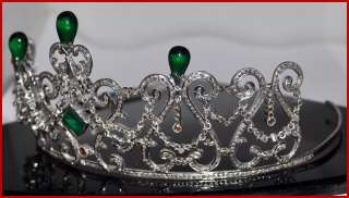 Victorian Reproduction 11.37ct Diamond & Emerald Tiara  
