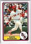 1978 Dave Parker Topps 560 Invest Baseball History little 20 cent 