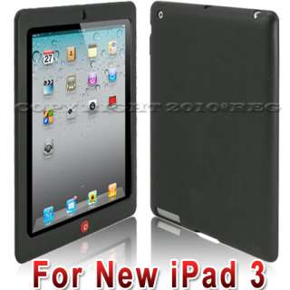  BACK CASE SKIN WORK WITH SMART COVER FOR APPLE NEW iPad 3 3RD G  